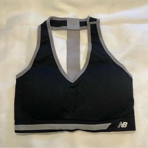 New Balance Black T-back Sports Bra
